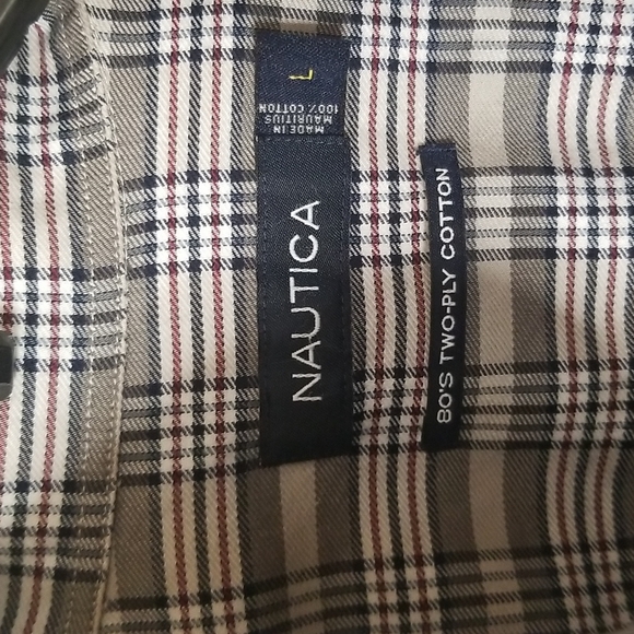 Nautica Mens longsleeve shirt button down collar - Picture 3 of 6